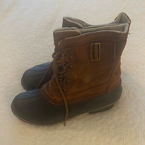 Sorel Brown and Black Winter Boots